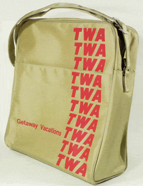 twa getaway vacations flight bag