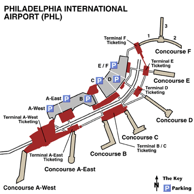 phl airport map