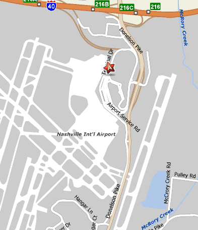 nashville airport map