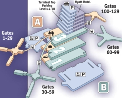 orlando florida airport map